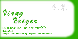 virag neiger business card